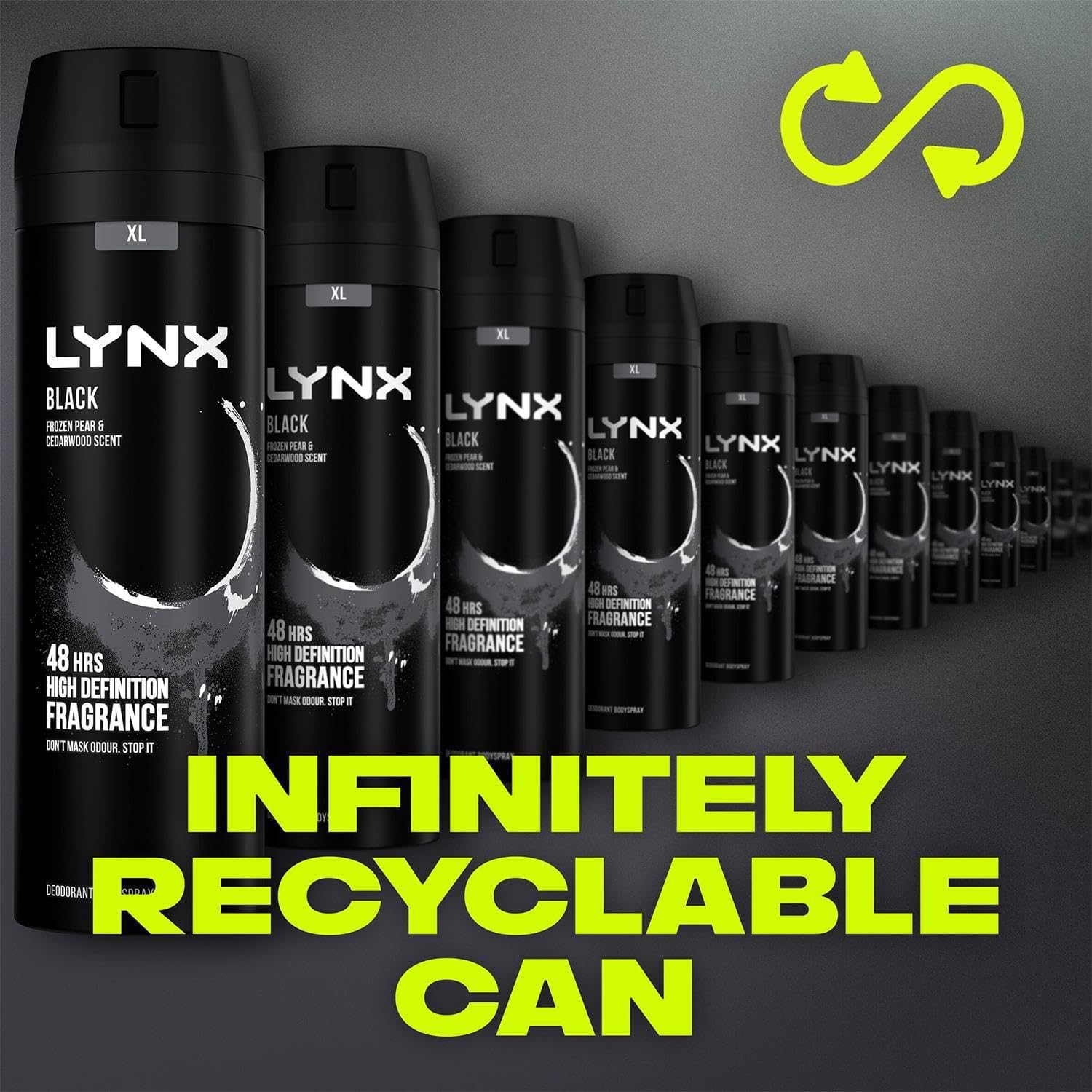 Lynx Black Bodyspray 200 ml x 5 pack-4