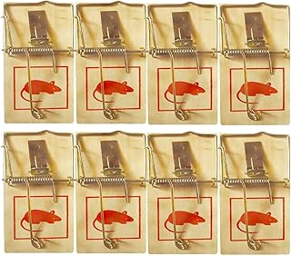 FERRIS | 8pk Wooden Mouse Traps for Indoors, Quick and Effective Rodent Control | Strong Traditional Little Nipper Mouse Traps | Durable & Reusable Traps for Protecting Areas in Your Home and Office