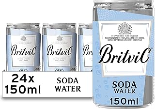 Britvic Soda Water, 24 x 150ml Can