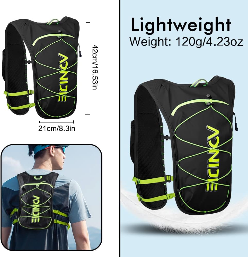 Hydration Backpack, Geila Running Hydration Vest, Marathon Trail Running Backpack, Breathable Rucksack Outdoors Sport Marathoner Running Vest, Light Water Backpack-1