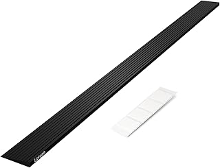 LIEKUMM 1cm Height Threshold Ramps, 90cm Wide Wheelchairs Ramps, 650KG Capacity Non-Slip Rubber Ramps for Doorways, Steps, Stairs, Free to Cut Kerb Ramp