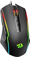 Redragon Gaming Mouse, RGB Gaming Mouse Wired with 9 Programmable Macro Buttons, Chroma RGB Backlit, 8000 DPI Adjustable, PC Gaming Mice with Fire Button for Windows/Mac, Black, M910-K