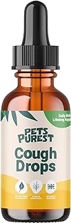 Pets Purest Cough Medicine for Dogs, Cats & Pets 30ml - 100% Natural Dry Cough Liquid Drops Remedy for Kennel Cough, Respiratory Tract Symptoms, Dry Nose, Sneezing & Barky Hacking