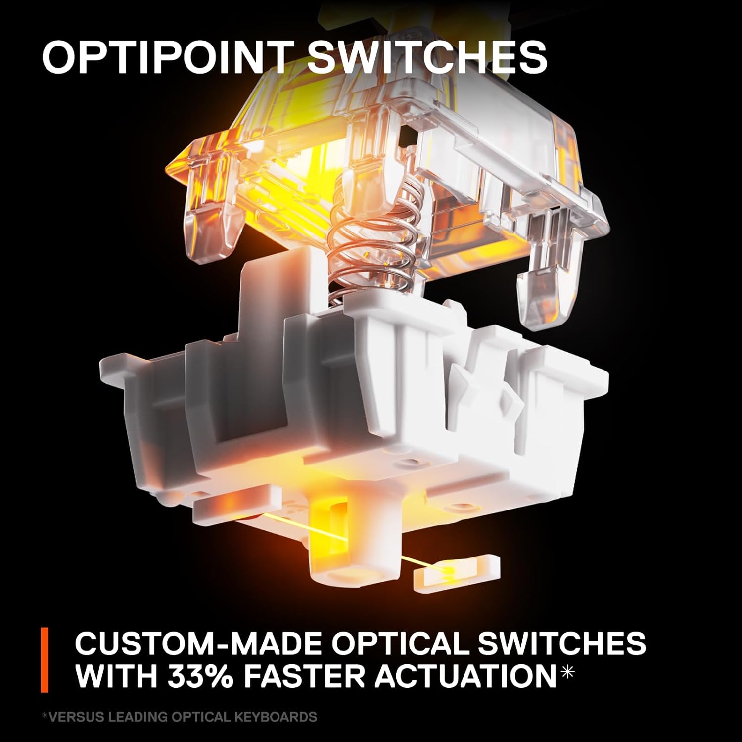 SteelSeries Apex 9 TKL - Mechanical Gaming Keyboard – Optical Switches – 2-Point Actuation – Compact Esports Tenkeyless Form Factor – Hotswappable Switches - American QWERTY Layout-3