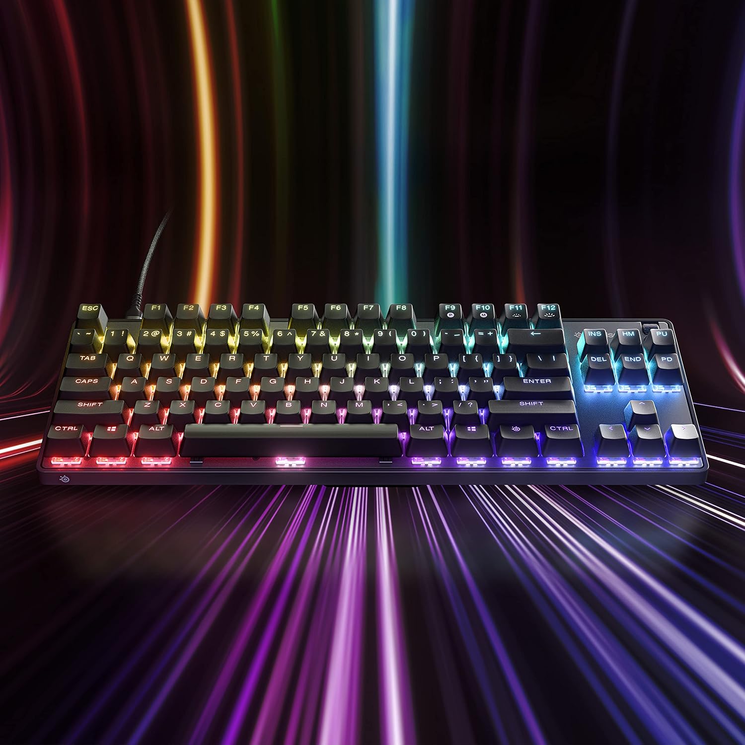 SteelSeries Apex 9 TKL - Mechanical Gaming Keyboard – Optical Switches – 2-Point Actuation – Compact Esports Tenkeyless Form Factor – Hotswappable Switches - American QWERTY Layout-9