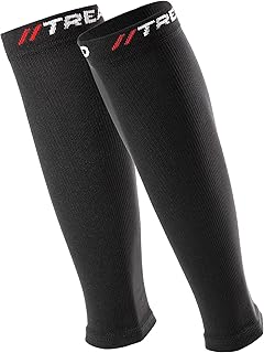 //TREAD Calf Compression Sleeves For Men and Women - Circulation Support - Best for Shin Splints, Medical, Injury, Running, DVT, Nurses, Flight