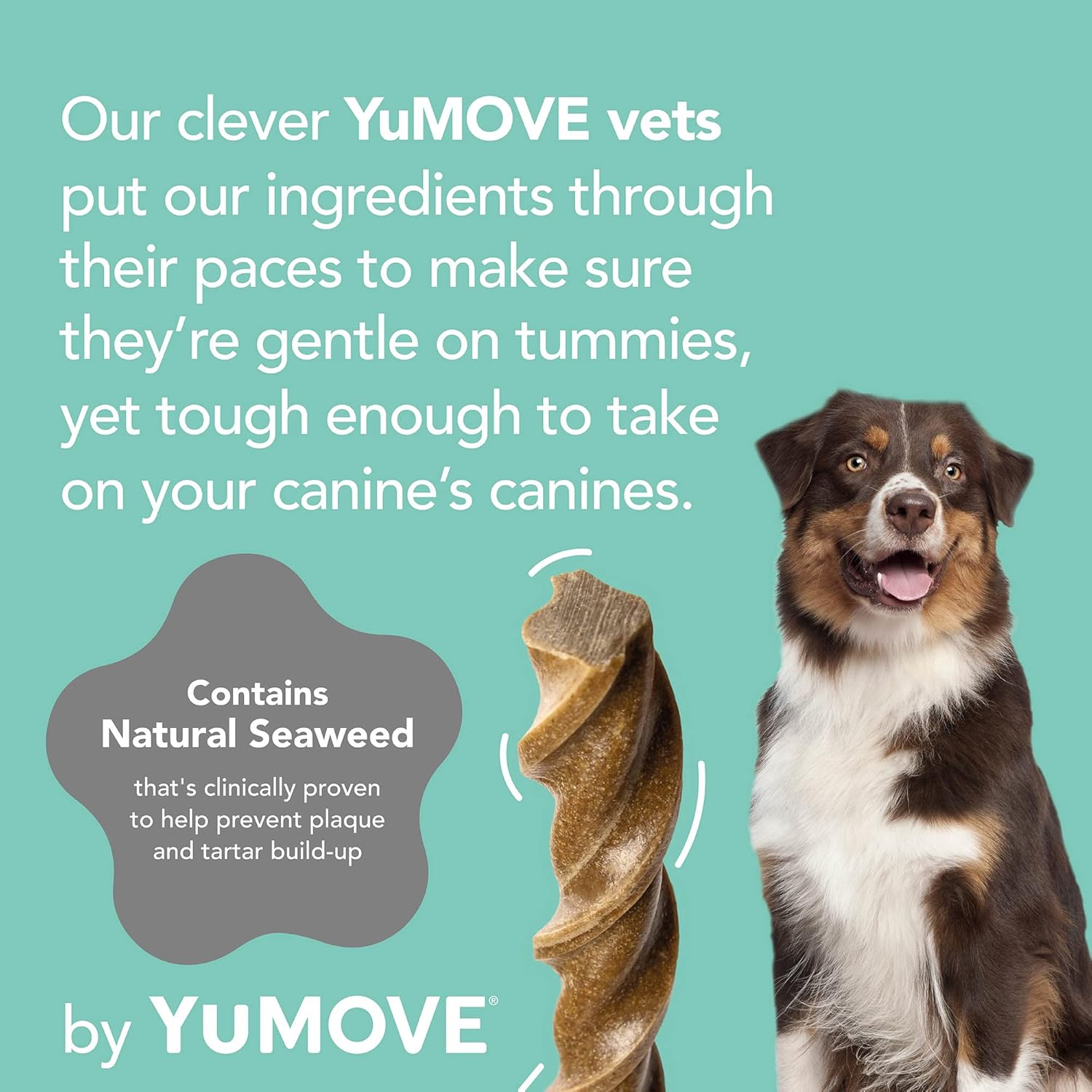 YuM by YuMOVE Plaq Attaq, Dental Sticks for Large Dogs, Pack of 7 Sticks-2