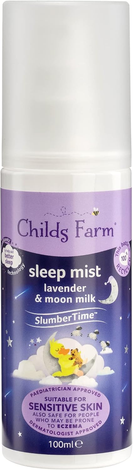 Childs Farm SlumberTime Sleep Mist Lavender and Moon Milk Suitable for Babies with Dry, Sensitive and Eczema-prone Skin 100ml-0