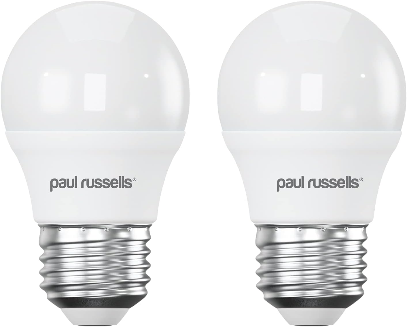 paul russells LED Golf Ball – Dimmable Edison Screw Light Bulbs, 5.5W 470LM E27 G45 LED Bulbs, 40w Equivalent, 2700K Warm White, Dimmer ES Energy Saving Ceiling Lights, Pack of 2-0