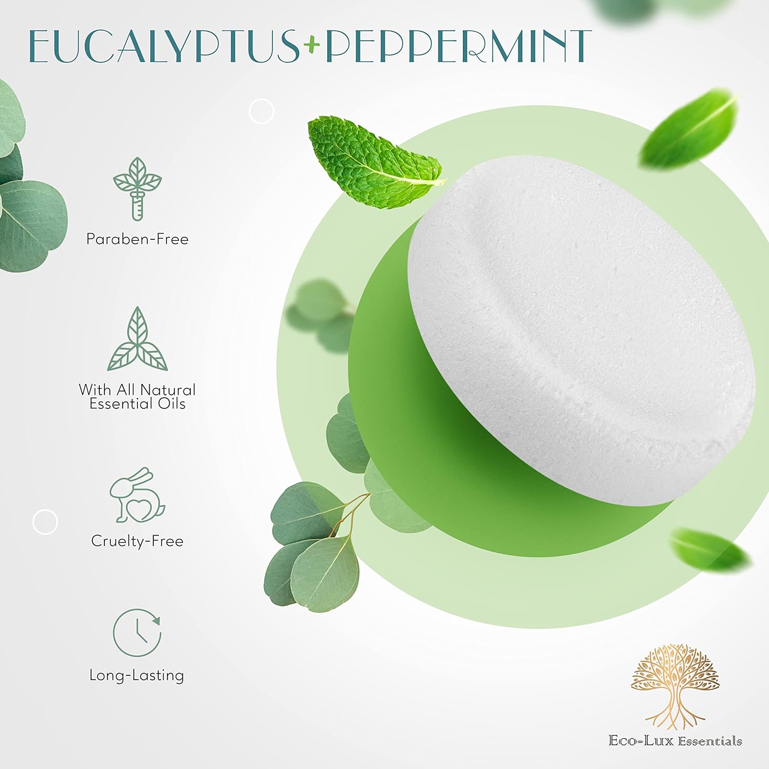 Luxury Shower Steamers Pack of 18 Aromatherapy Eucalyptus & Peppermint Essential Oils Menthol Unique Gifts Women & Men-2