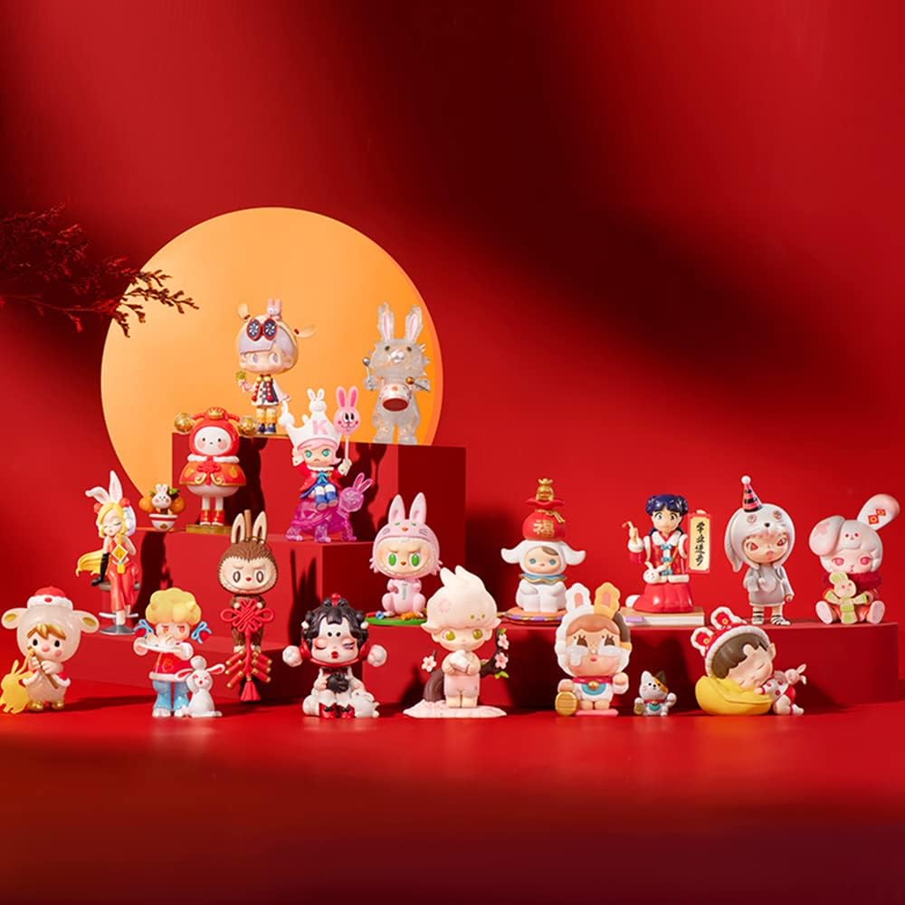 POP MART Three,Two,One!Happy Chinese New Year Series SET(16Boxes) 2.5 inches Articulated Character Premium Design gifts for women Fan-Favorite blind box Collectible Toy Art Toy-2