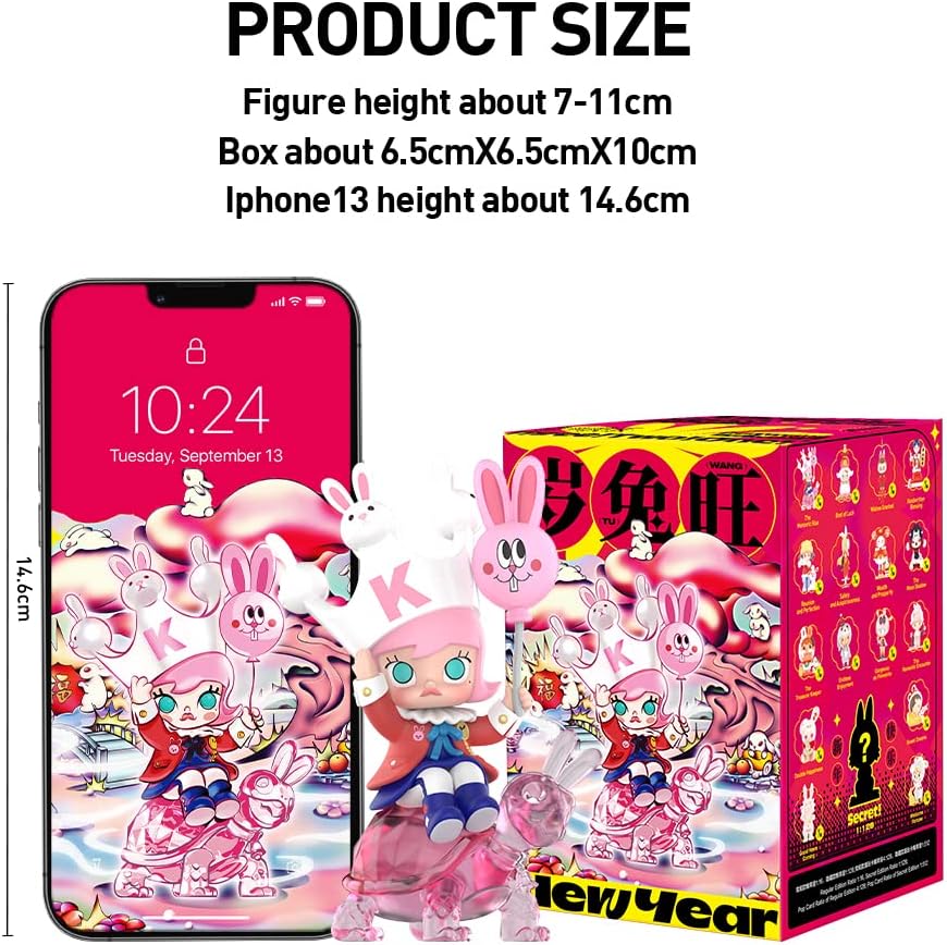 POP MART Three,Two,One!Happy Chinese New Year Series SET(16Boxes) 2.5 inches Articulated Character Premium Design gifts for women Fan-Favorite blind box Collectible Toy Art Toy-5