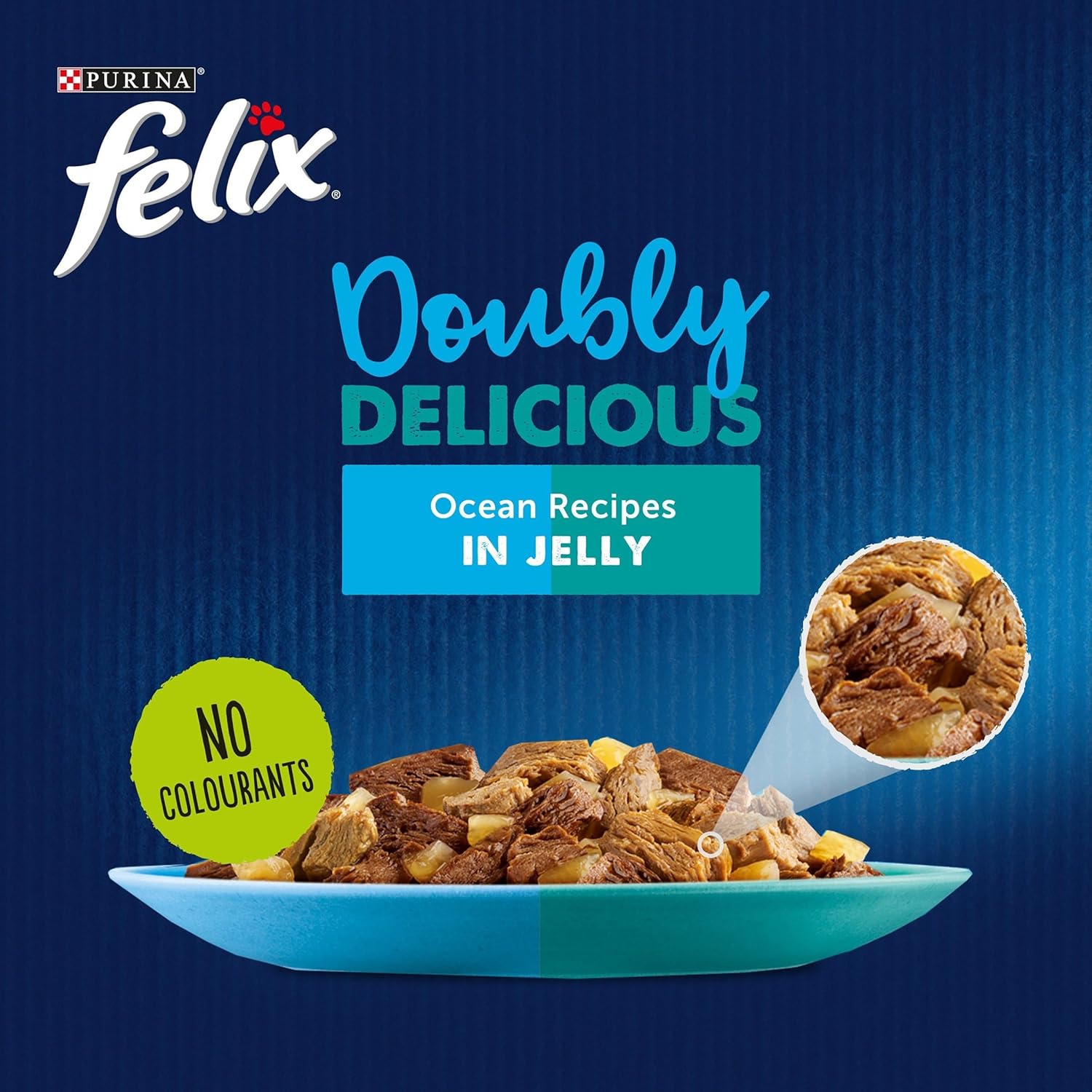 Felix Doubly Delicious Ocean Recipes Cat Food 12x100g, Pack of 4-2