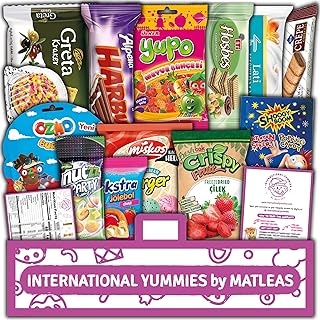 International Food Hamper | Premium Exotic Foreign Foods | Unique Hampers & Gourmet Gift for Men and Women | American Alike Retro Turkish Foods | Full-Size + Bonus Snacks (Midi Purple)