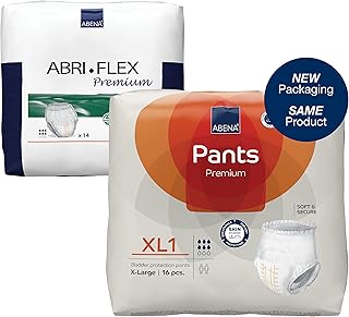 ABENA Pants XL1 Premium Adult Pull Ups. Womens and Mens Incontinence Pants |6 Packs of 16 Incontinence Pants for Men & Women| Incontinence Pants Women and Men with 1400ml Absorbency