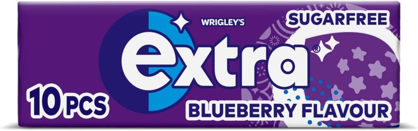 Wrigley's Extra Chewing Gum Blueberry Sugar Free x30 Pack-0