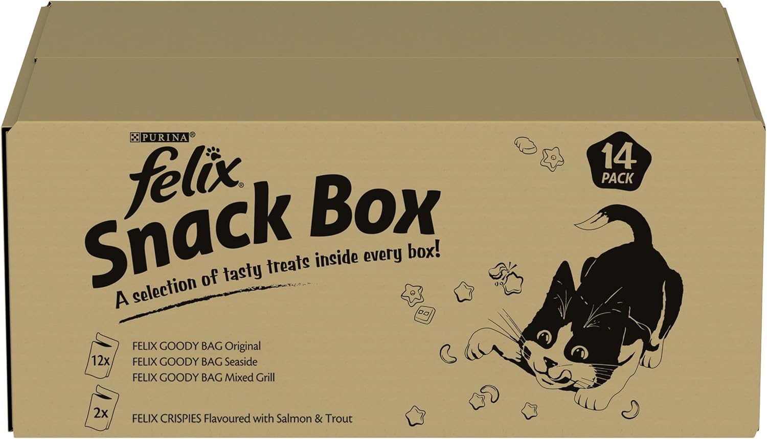 FELIX Mixed Snack Box Adult Cat Treats Pack 810g-0