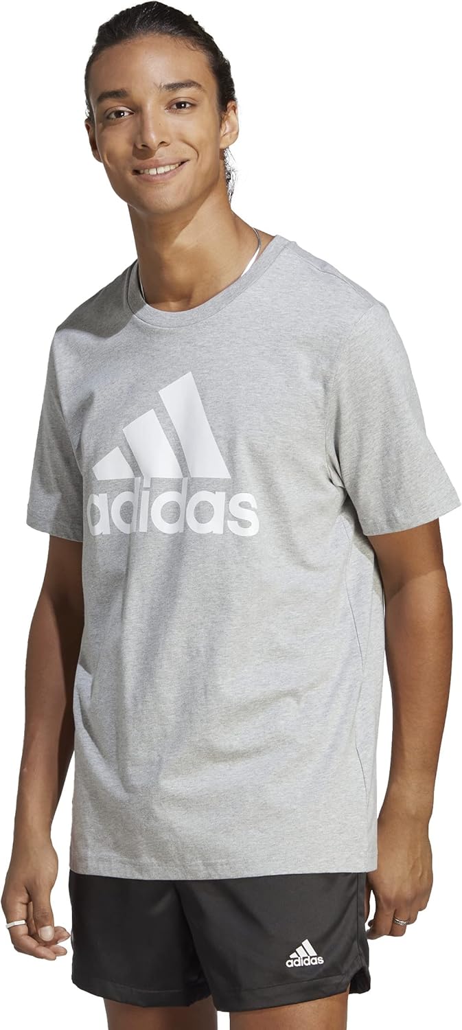 adidas Men's Essentials Single Jersey Big Logo Tee T-Shirt-0