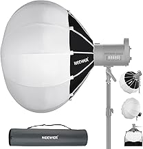 NEEWER 35"/90cm Lantern Softbox One Step Quick Release, 360° Light Diffuser with Skirt, Bowens Mount for Video Light CB60 CB100 CB150 Compatible with Aputure Light 600d Amaran 60x Godox SL60W, NS90L