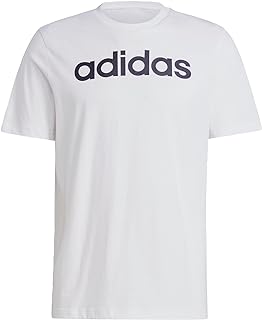 adidas Male Adult Essentials Single Jersey Linear Embroidered Logo T-Shirt