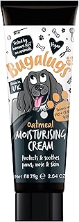 BUGALUGS Dog nose balm 75g, Moisturising cream for paws, nose and skin for dogs contains Colloidal Oatmeal, Vegan formula nose balm for dogs reduces skin irritation and redness (75g Moisturiser)