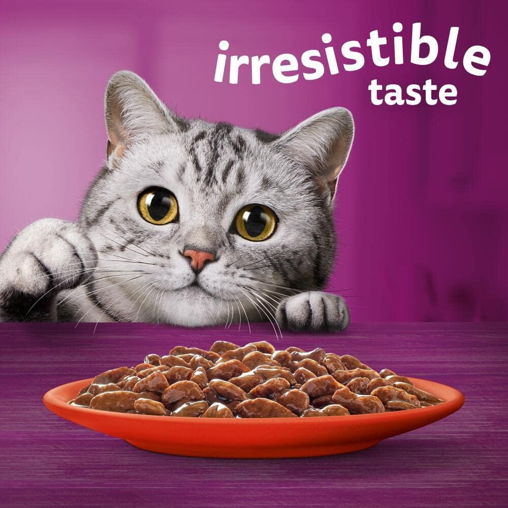 Whiskas 1+ Adult Classic Selection in Gravy 84 Pouches, Adult Wet Cat Food, Megapack (84 x 85 g)-10