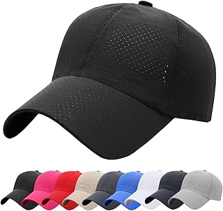 Baynetin Mens Breathable Mesh Baseball Cap,Quick Dry Ultralight Outdoor Sports Hat Adjustable Travel Summer Cap