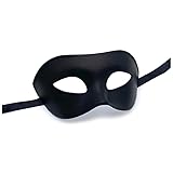 VHIMASA Masquerade Mask Black Classic Venetian Mask Eyemask Costume Props Masquerade Ball Mask for Halloween Mardi Gras Party