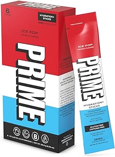 PRIME HYDRATION Drink Mix Sticks Ice Pop - 6 sticks x 9.7g