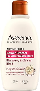 Aveeno Colour Protect Blackberry and Quinoa Scalp Soothing Conditioner for Colour Treated Hair 300ml.