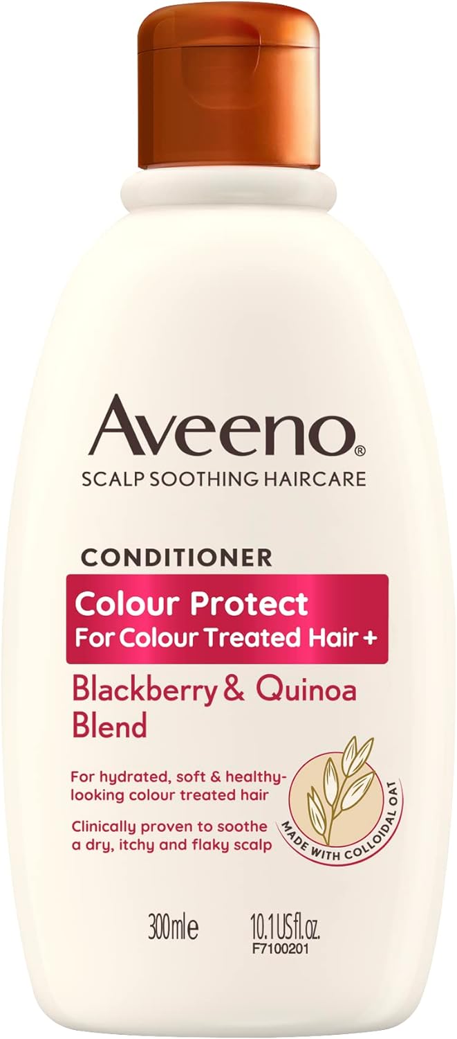 Aveeno Colour Protect Blackberry and Quinoa Scalp Soothing Conditioner for Colour Treated Hair 300ml.-0