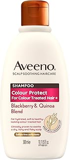 Aveeno Colour Protect Blackberry and Quinoa Scalp Soothing Shampoo for Colour Treated Hair 300ml