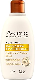 Aveeno Clarify and Shine Apple Cider Vinegar Scalp Soothing Conditioner for all Hair Types 300ml