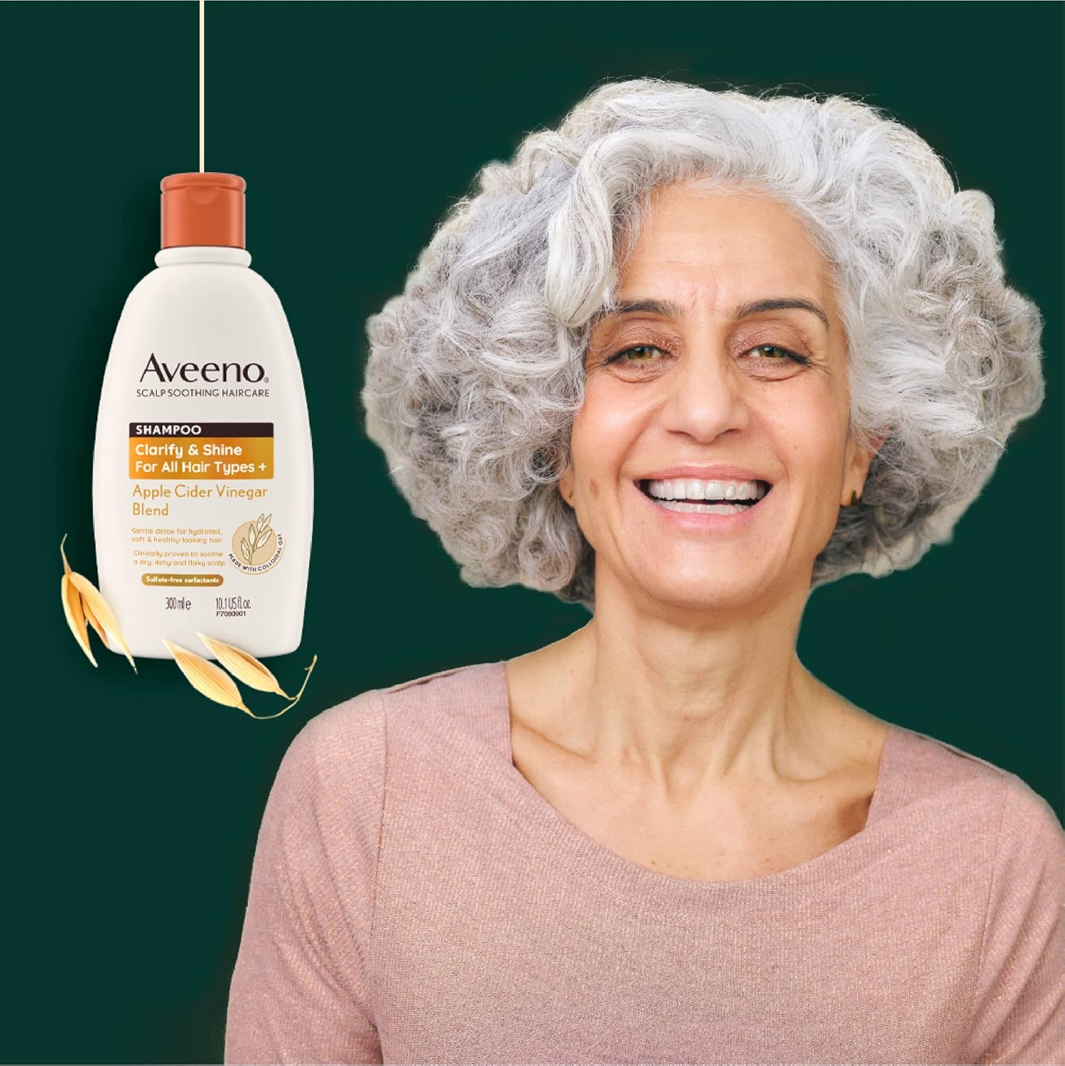 Aveeno Clarify and Shine Apple Cider Vinegar Scalp Soothing Conditioner for all Hair Types 300ml-10