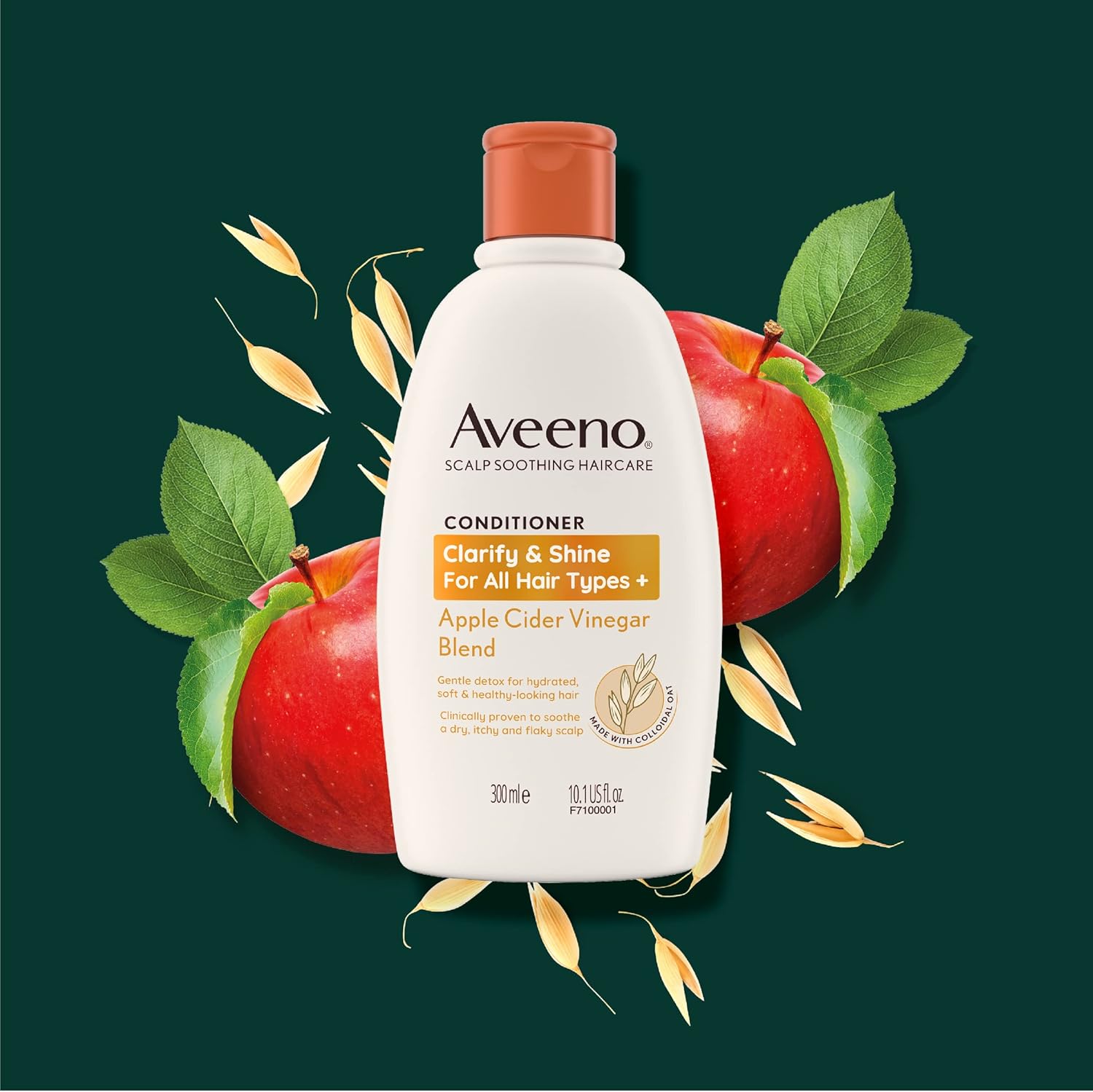 Aveeno Clarify and Shine Apple Cider Vinegar Scalp Soothing Conditioner for all Hair Types 300ml-9