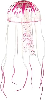 VOCOSTE Fish Tank Jellyfish Decoration, Aquarium Jellyfish Ornaments Pink