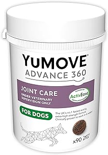 Lintbells Yumove Advance 360 for Dogs 90 Tasty Bites Metabolism Osteoarthritis Mobility