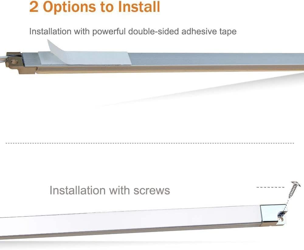 Versatile LED Light Strip Kit - Enhance Display, Shelf, and Cabinet Lighting - Energy-Efficient - Brilliant and Soft Lighting, High CRI >95% - UK Plug - Warm White 3000K-3