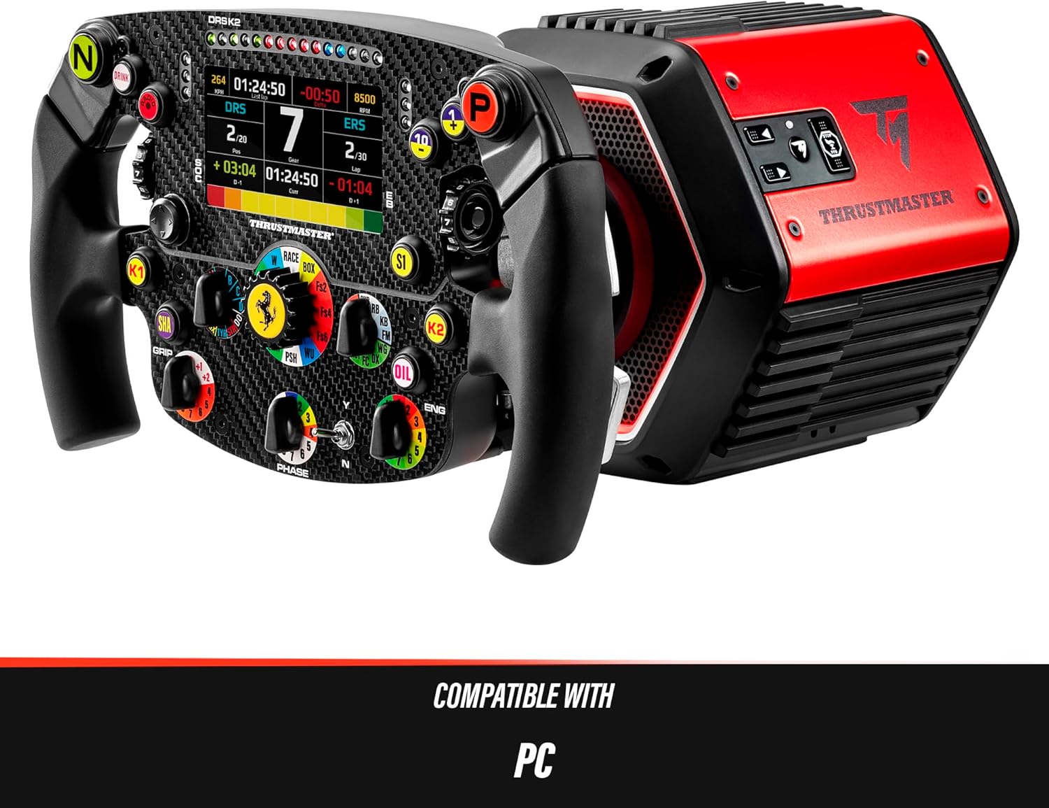 Thrustmaster T818 Ferrari SF1000 Simulator - Advanced Racing Wheel with Direct Drive Technology for PC-1