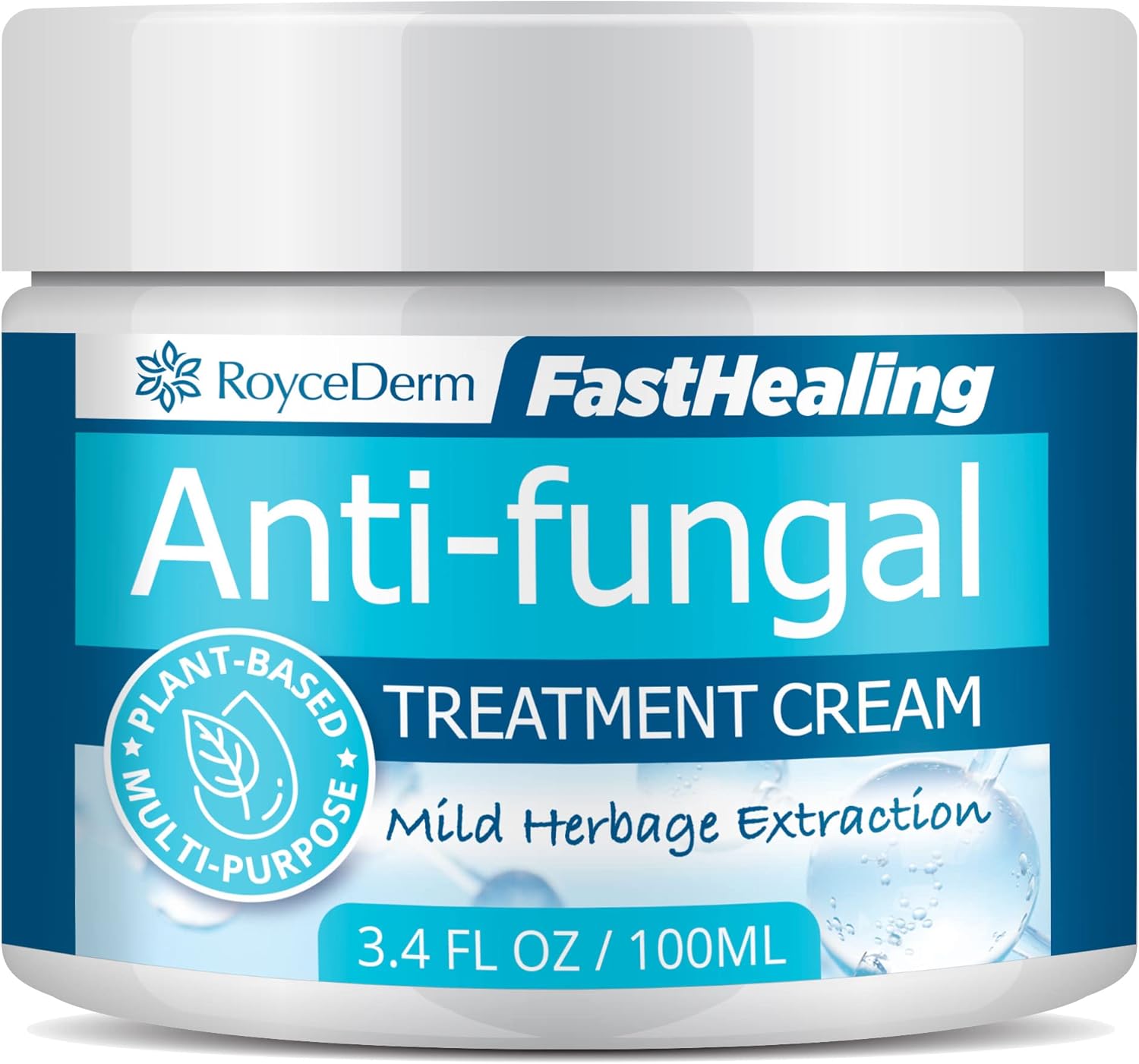 Roycederm Antifungal Cream, Jock Itch Cream, Anti Fungal Skin Cream, Powerful Ringworm Treatment for Humans, Fungal Cream for Skin, Jock Itch, Athletes Foot, Extra Strength Fast Relief-0