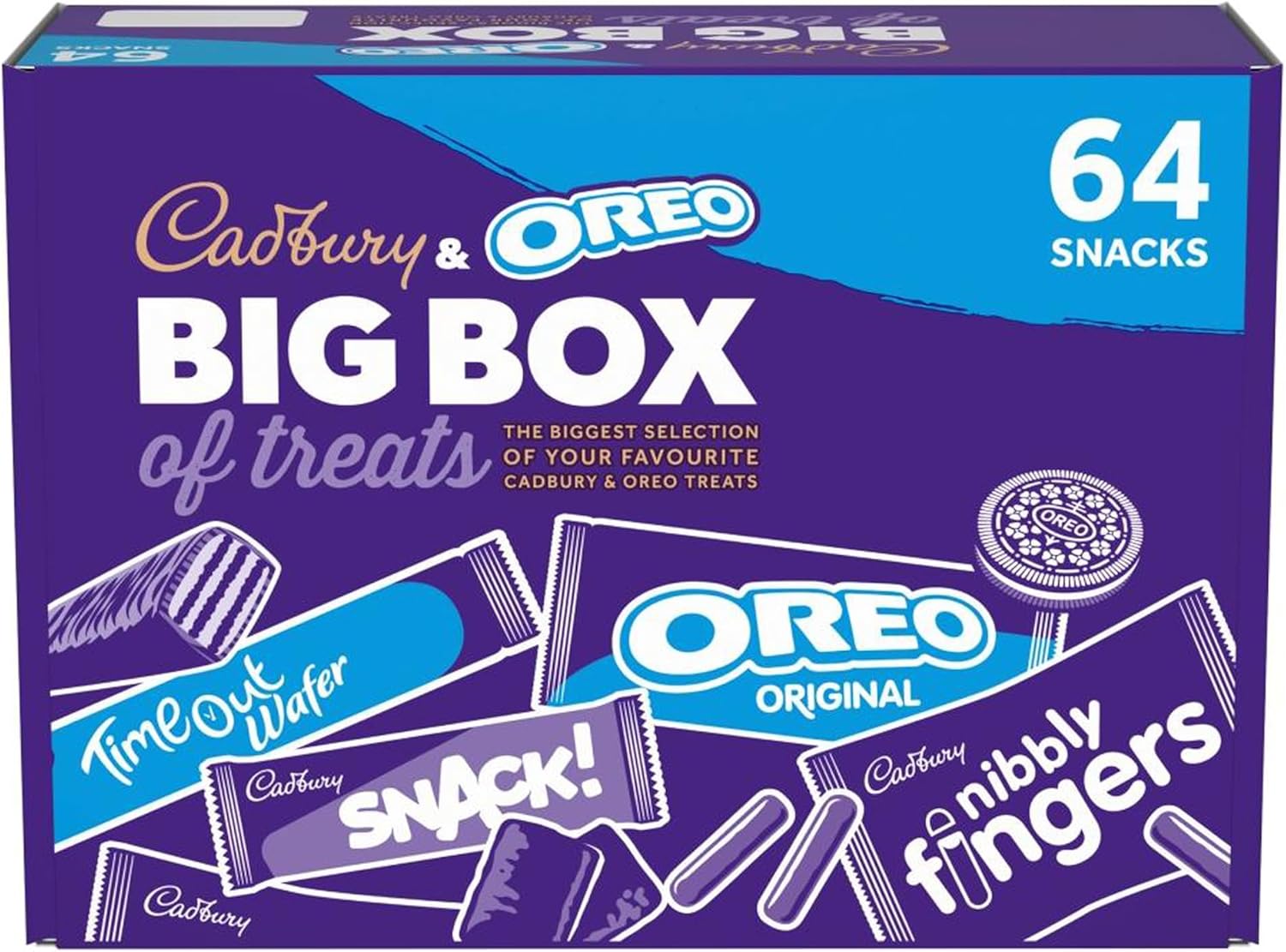 Cadbury & OREO 64 Big Box of Treats, Assorted Chocolates, 1790 g-0