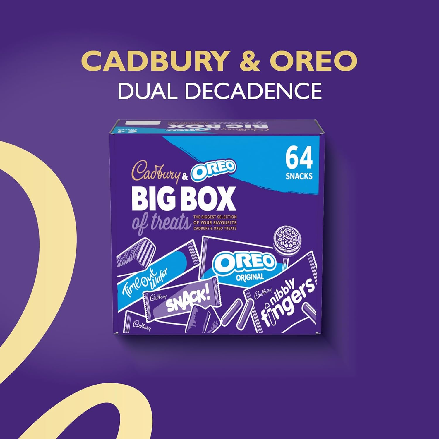 Cadbury & OREO 64 Big Box of Treats, Assorted Chocolates, 1790 g-1