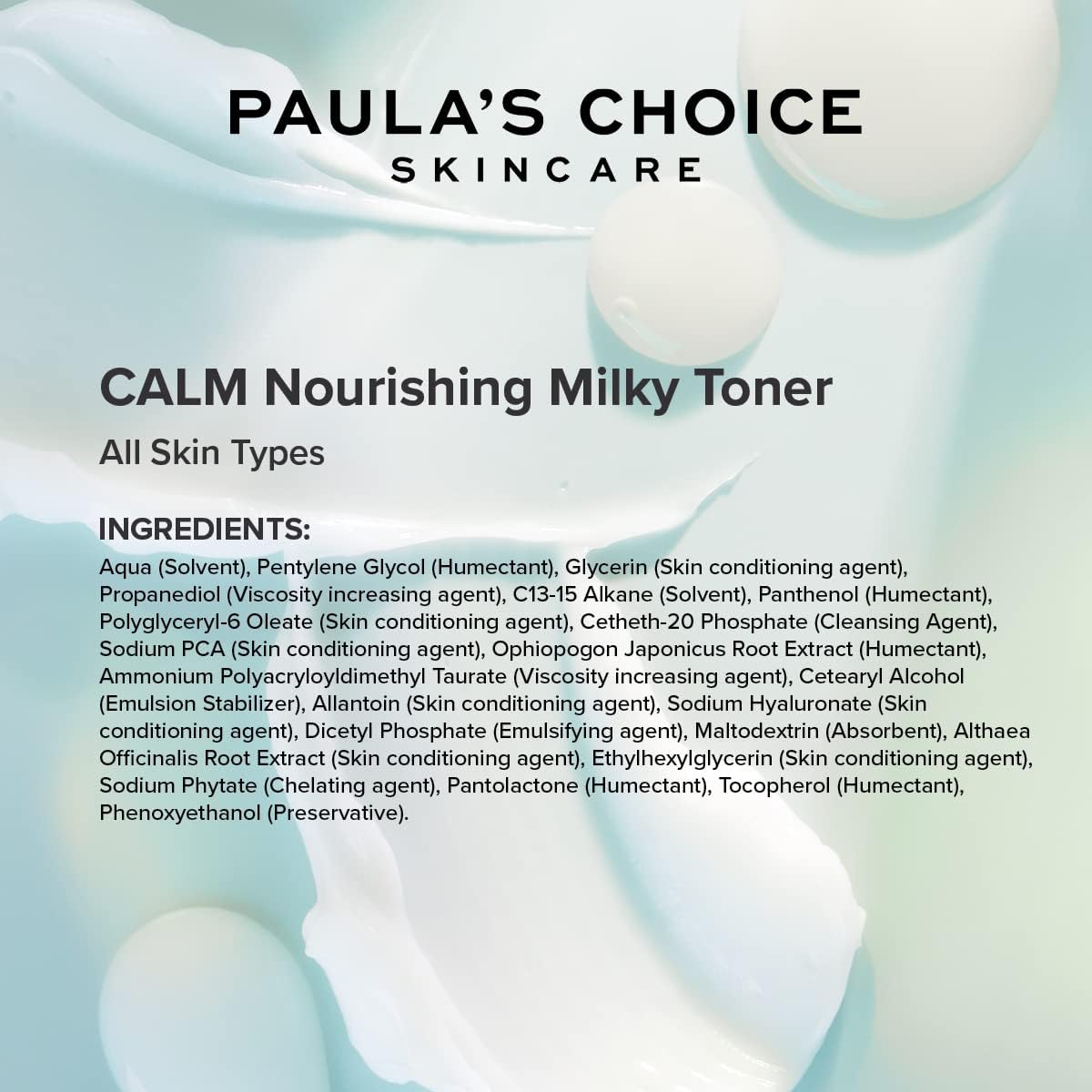 Paula's Choice Calm Nourishing Milky Toner - Immediately Hydrates Skin & Calms Redness - Reduces Visible Aging - with Allantoin - All Skin Types - 118 ml-4