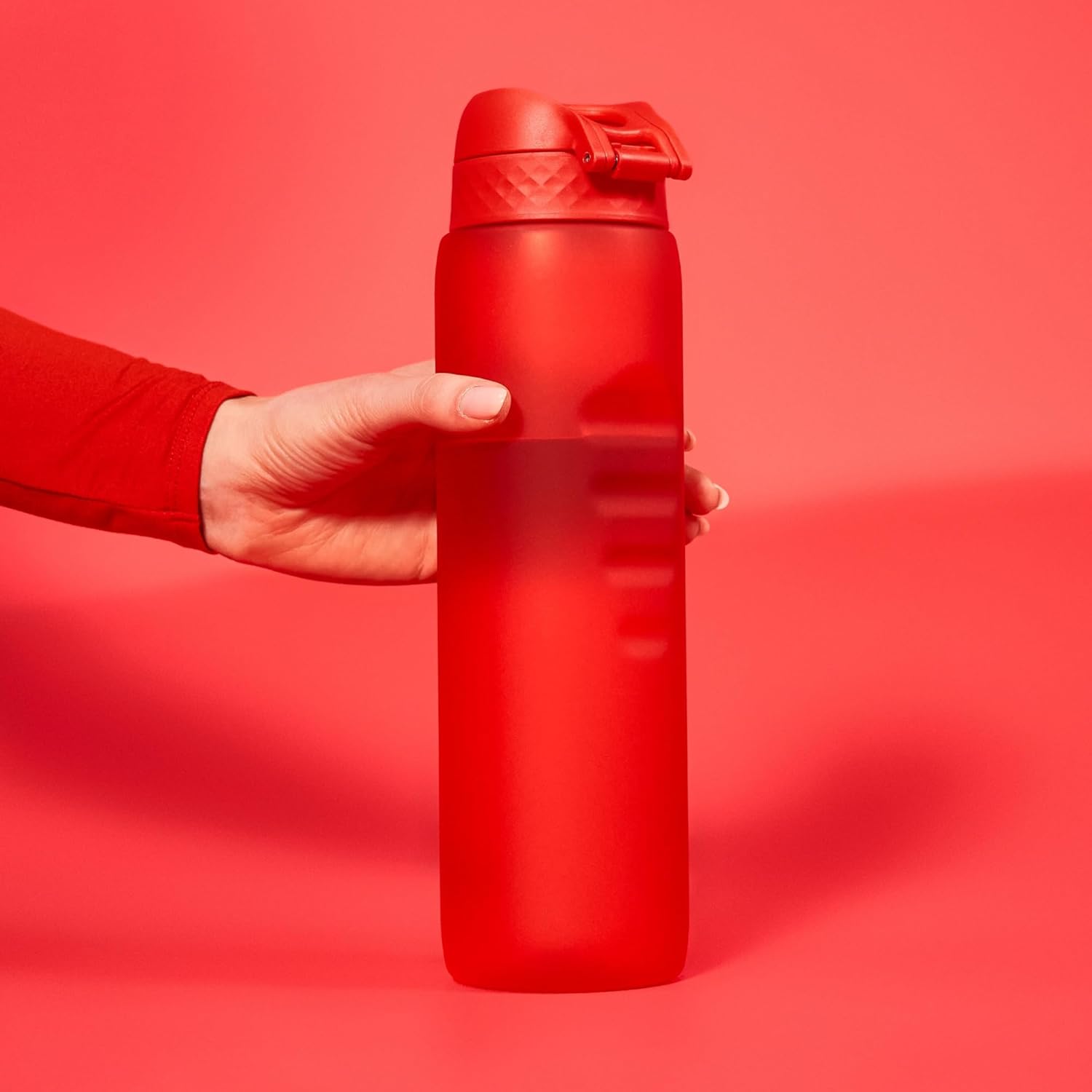 Ion8 1 Litre Water Bottle, Leak Proof, Flip Lid, Carry Handle, Rapid Liquid Flow, Dishwasher Safe, BPA Free, Soft Touch Contoured Grip, Ideal for Sports and Gym, Carbon Neutral Recyclon-5