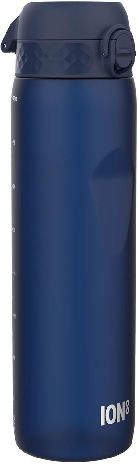 Ion8 1 Litre Water Bottle, Leak Proof, Flip Lid, Carry Handle, Rapid Liquid Flow, Dishwasher Safe, BPA Free, Soft Touch Contoured Grip, Ideal for Sports and Gym, Carbon Neutral Recyclon-0