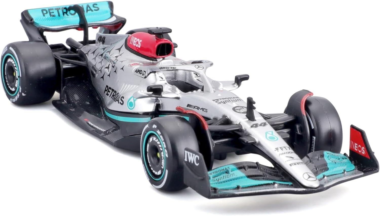 Bburago B18-38065H Formula 1 MB W13 E PERFORMANCE F1 (2022) HAMILTON 1:43 Scale Die-Cast Collectible Race Car Mercedes, Assorted Colours-4