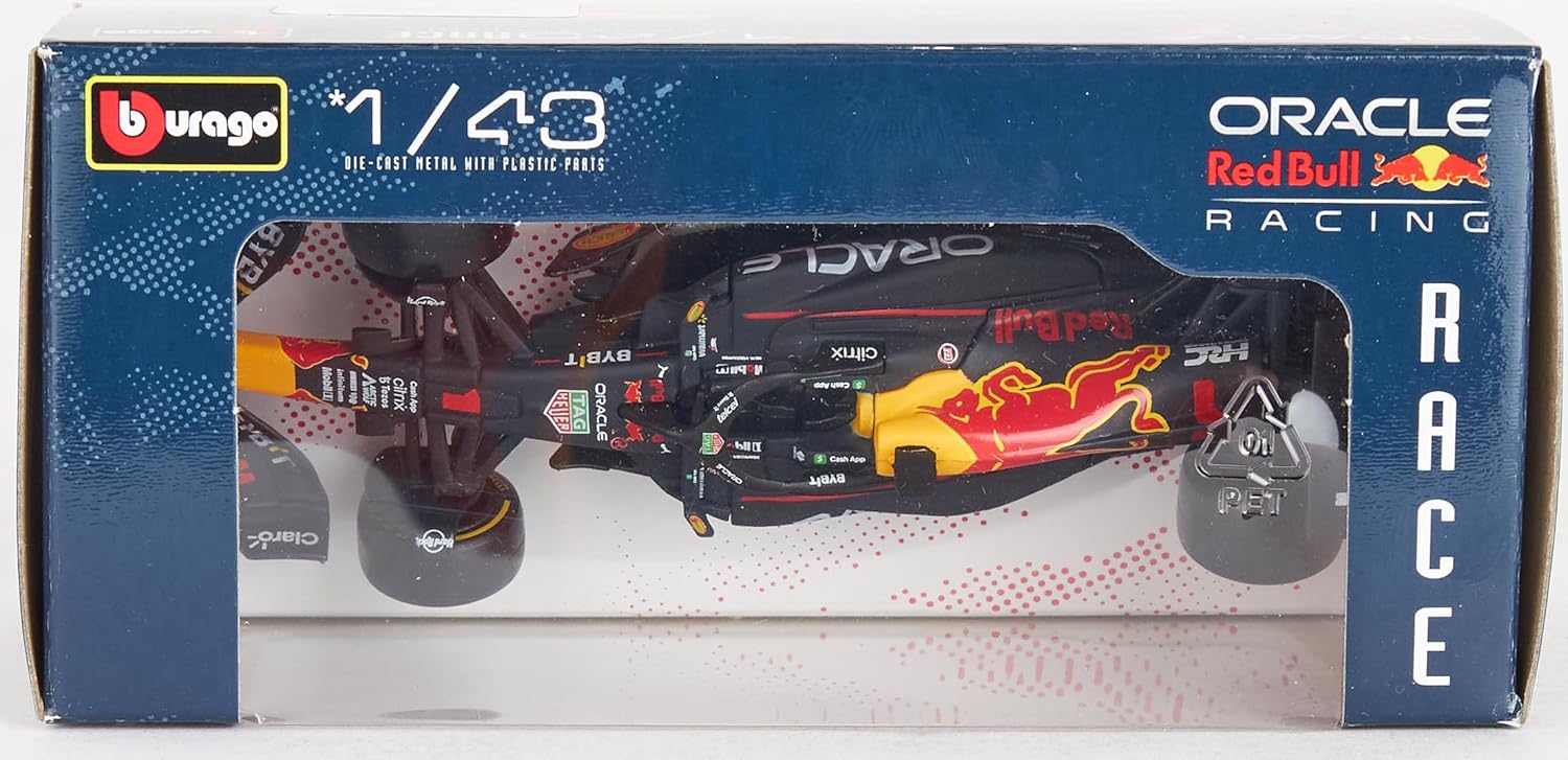 Bburago 2022 F1 Champion Racing RB18 F1 Formula Sergio Perez 1/43 scale NO.1 Diecast Alloy Collectible Toy Car Model (Standard Version RB18#)-11