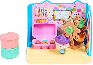 Gabby’s Dollhouse, Baby Box Craft-A-Riffic Room with Baby Box Cat Figure, Accessories, Furniture and Dollhouse Deliveries, Kids’ Toys for Ages 3 and up