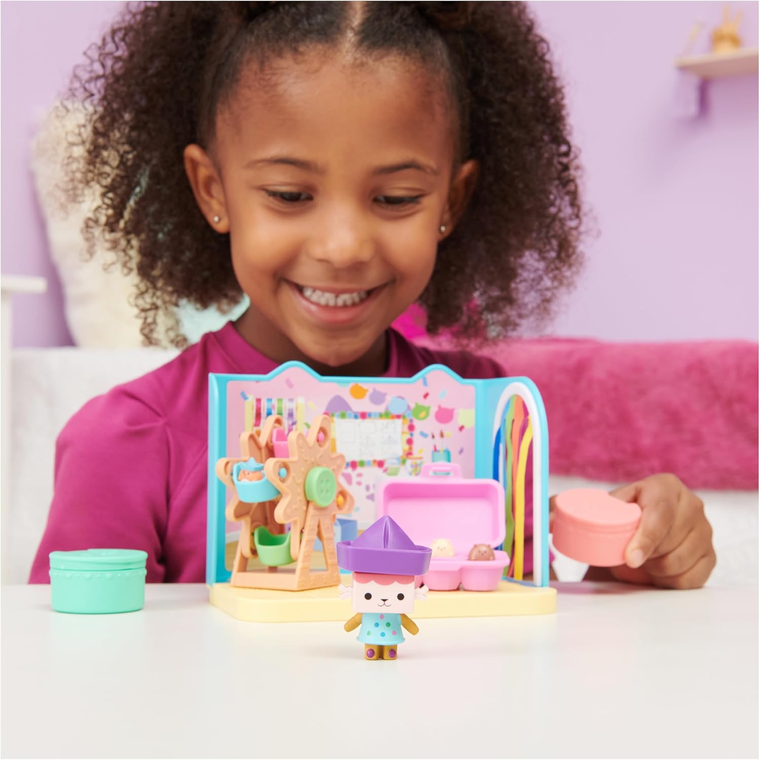 Gabby’s Dollhouse, Baby Box Craft-A-Riffic Room with Baby Box Cat Figure, Accessories, Furniture and Dollhouse Deliveries, Kids’ Toys for Ages 3 and up-2