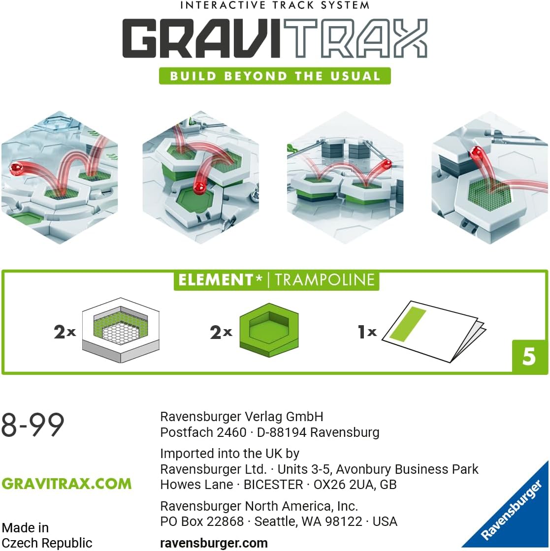 Ravensburger GraviTrax Extension Trampoline - Marble Run STEM, Building and Construction Toys for Kids Age 8 Years +, Yellow-3